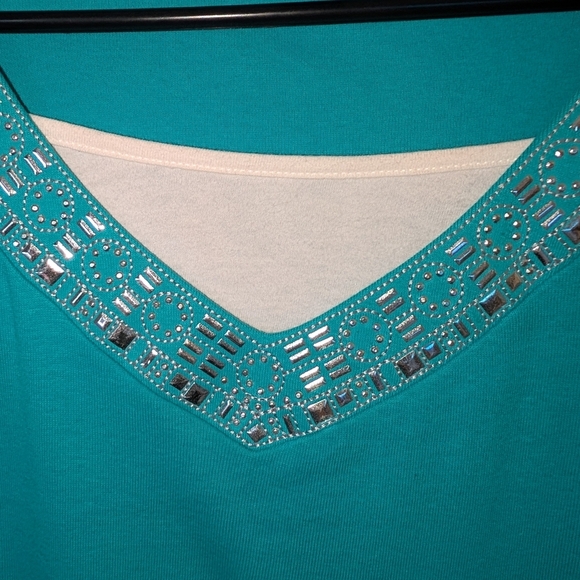Karen Scott Embellished Top - Picture 5 of 7